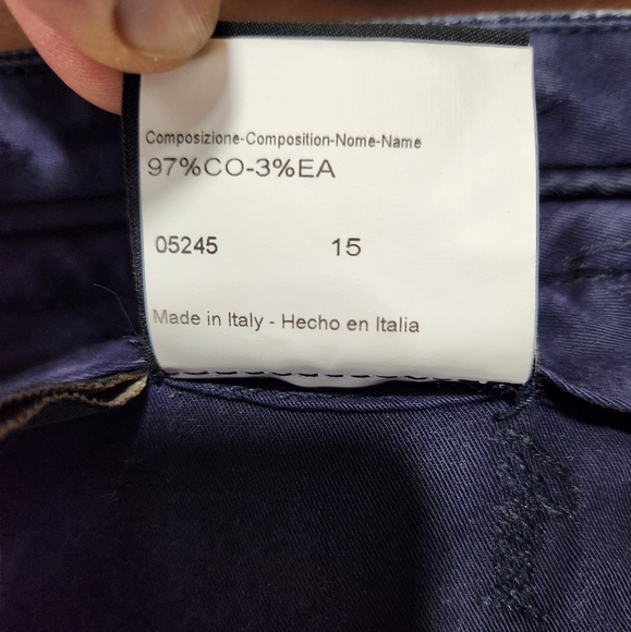 Elegant BRIONI Stelvio Dark Blue Indigo Cotton Stretch Jeans Made in Italy sz 44 - Picture 14 of 14